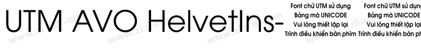 UTM AVO HelvetIns字体转换